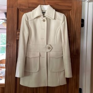J. Crew off white Peacoat.